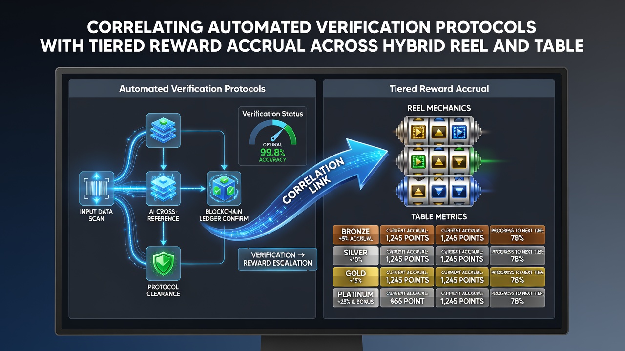 Dashboard view of tiered rewards and verification status on a tablet screen