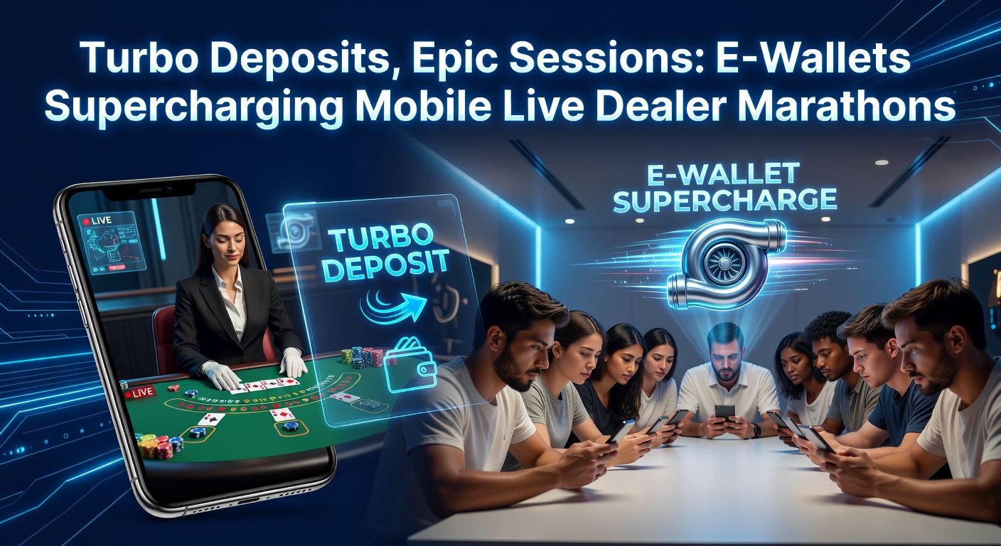 Smartphone displaying a live dealer blackjack table with an e-wallet deposit notification popping up instantly